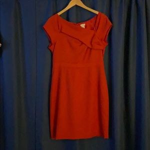 Beautiful orange J Crew Origami dress Sz 12
